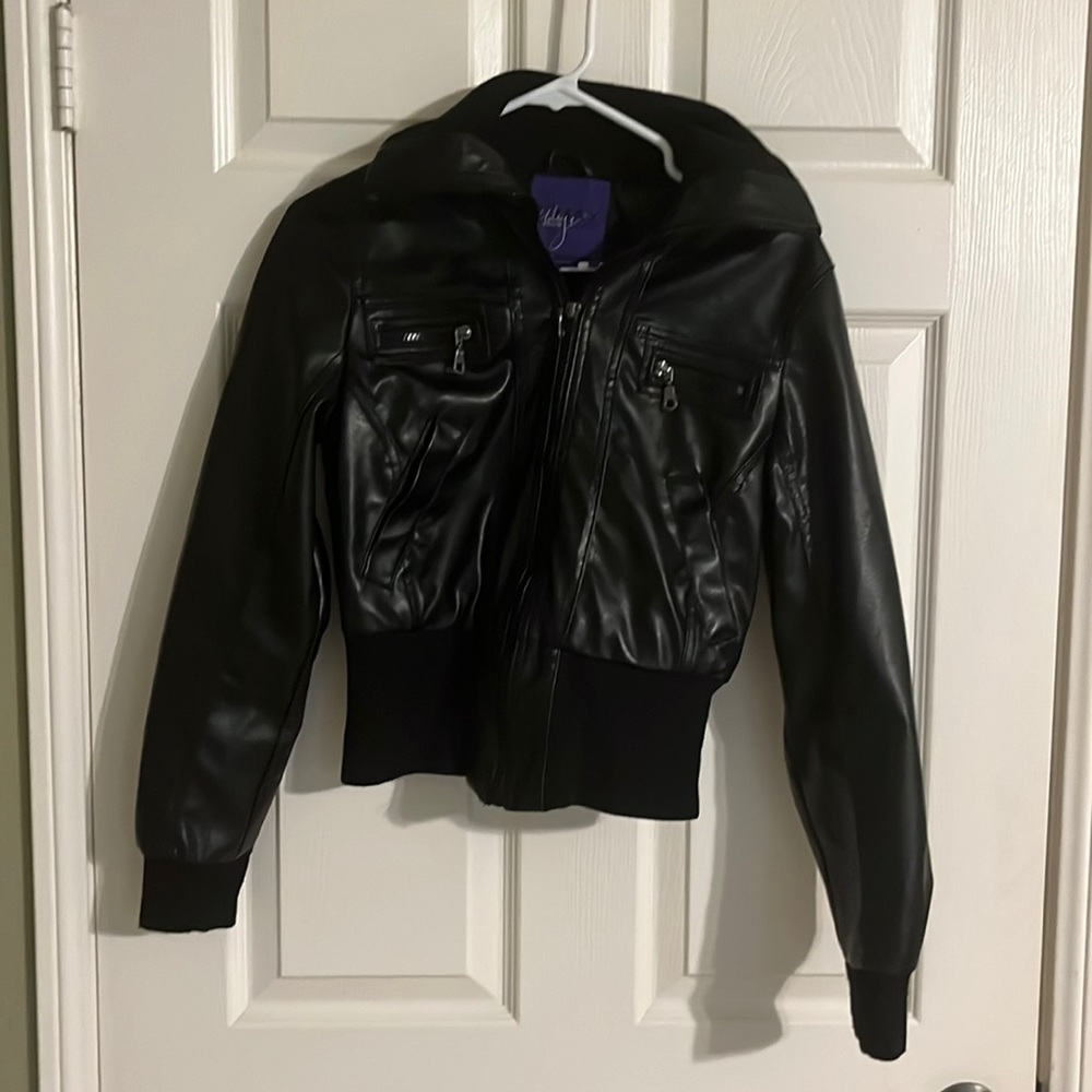 Miley Cyrus Polyester Jacket Size Medium Black